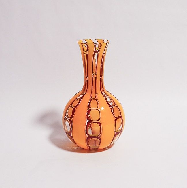 Murrini /Cane Vase- (Small)- Sam Stang