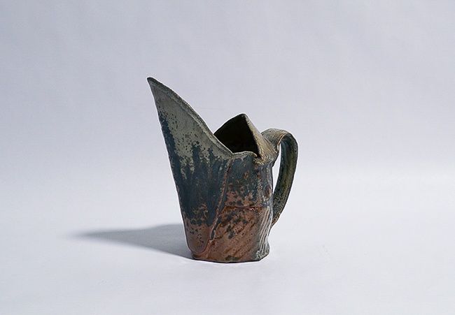 Pitcher: w/Metallic Orange Gray &amp; Green, Bede Clark.