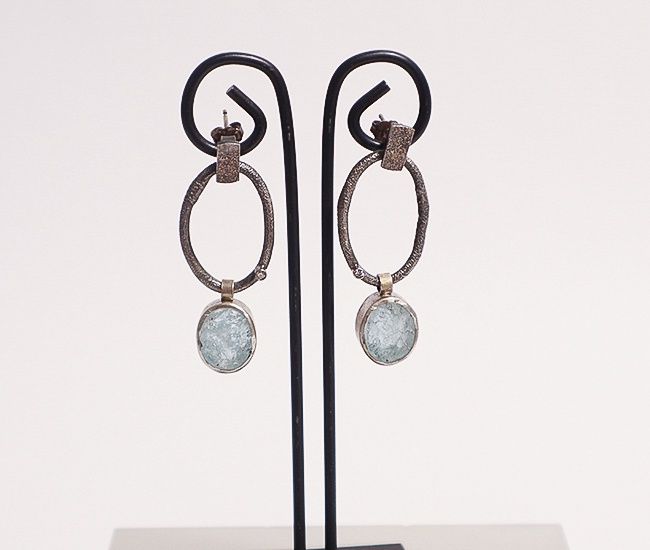 Roger Rimel, SS/Druzy Earrings
