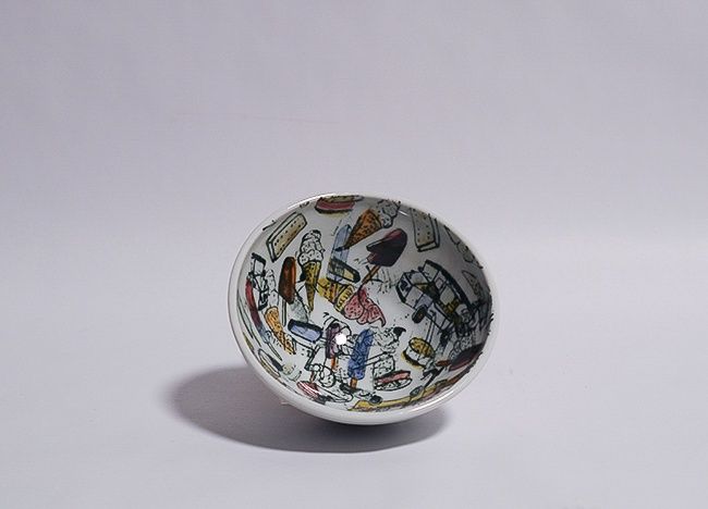 Small Bowl: 5&quot;D, 2&quot;T Ice Cream, Stephanie Dukat