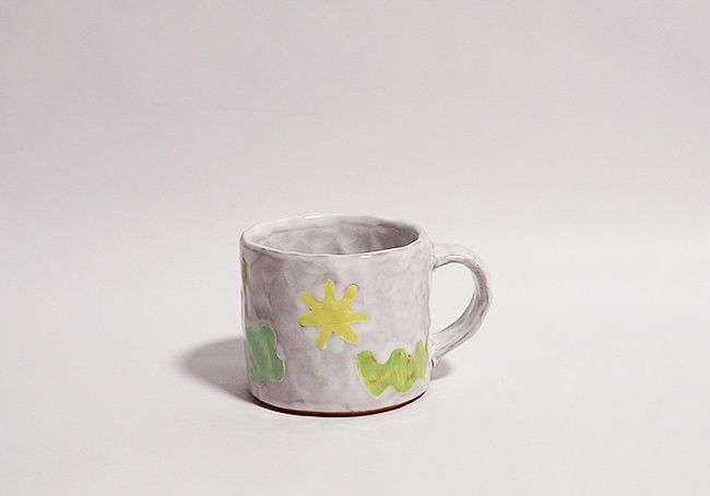 White Shapes Mug, Kari Woolsey