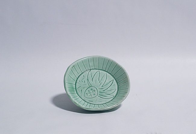 cone flower circle tray, Stephanie Dukat