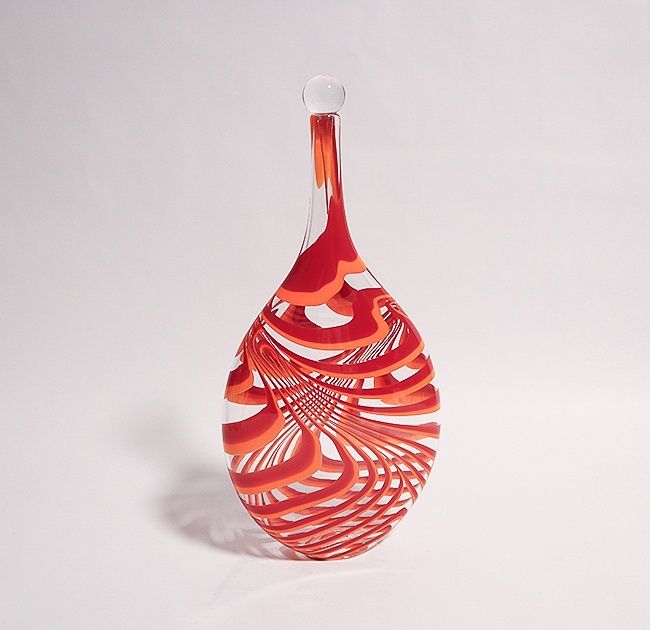Flattened Spiral wrapped bottle, Tony Cray