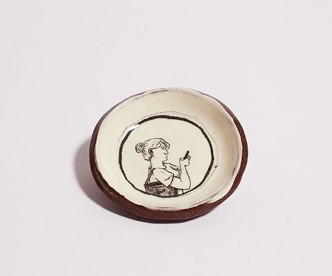 Small Dish: 3&quot;D, Asstd Designs- Ian Petrie