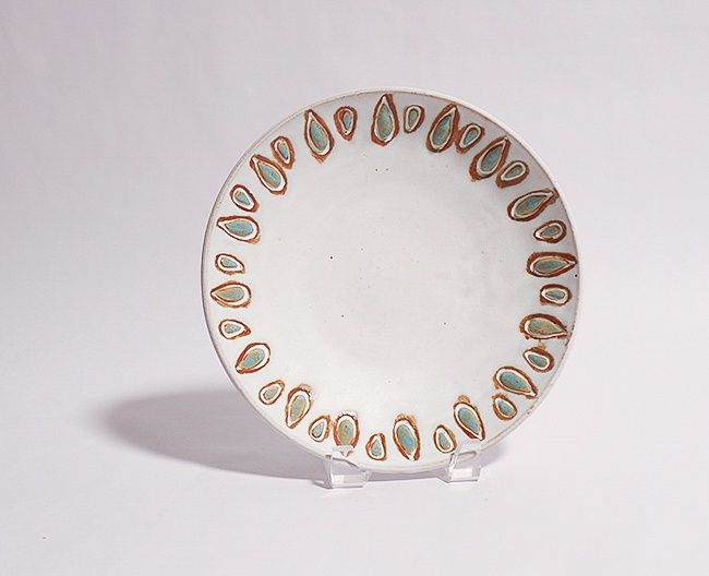 White Bowl, Teardrop, Shallow- Pam Stanley