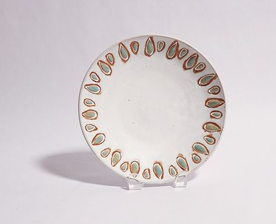 White Bowl, Teardrop, Shallow- Pam Stanley