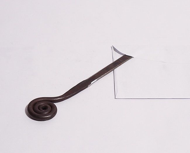 Fiddle Leaf Spiral Letter Opener- Wicks Forge