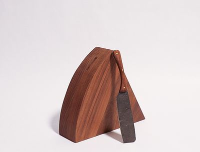 The Cheese Block with Hand-Forged Knife
