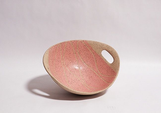 Bowl Handled Pink, Sandra Zak