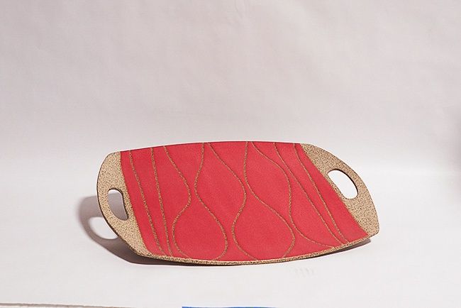 Plate Lg Platter Red, Sandra Zak