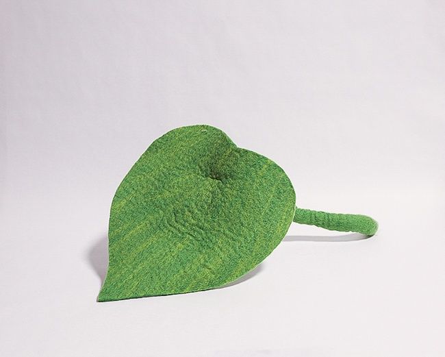 Felt Leaf: Lg Philodendron
