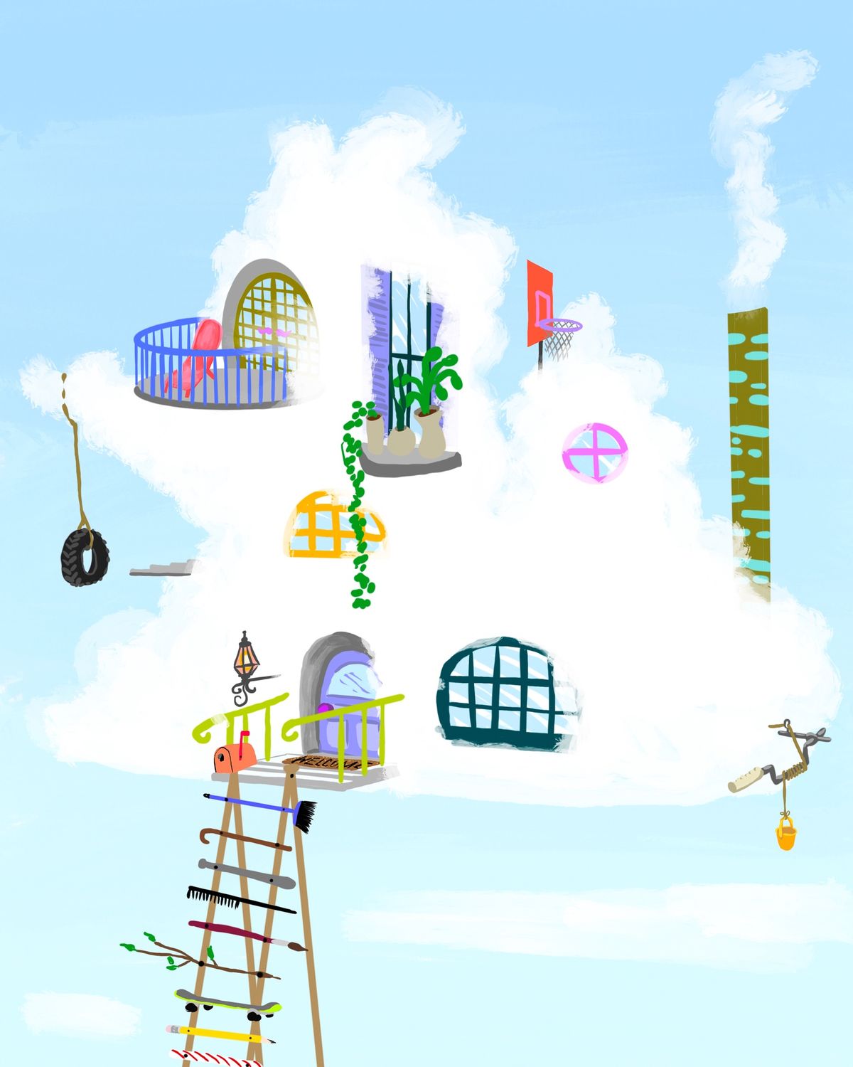 &quot;Cumulus Ave&quot; Print- Emily Coy