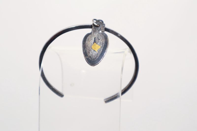 Cuff w Anatomical Heart Charm, Kelly Draper