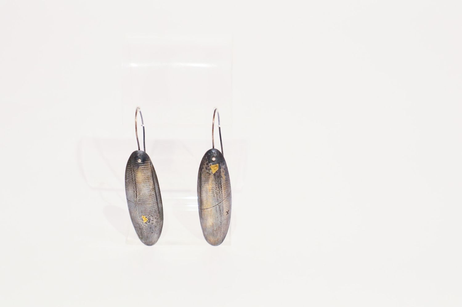 Earrings: 3&quot; Concave Ovals w/ Kumboo