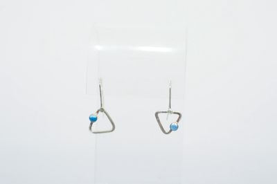Single Triangle Drop Topaz+ Silver