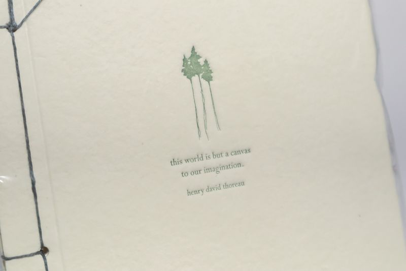 Henry David Thoreau Handmade Paper Journal