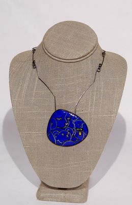 Enameled bears Necklace, Kelly Miller