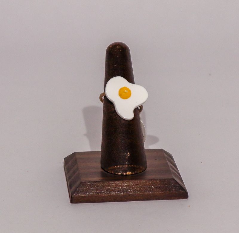 Ring, Sterling Silver + Acrylic, Kelly Miller