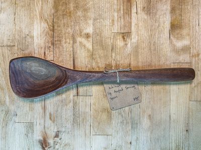 Walnut Large Angled Serving Spoon