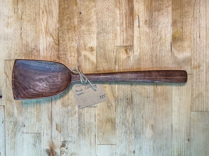 Walnut Bent Cooking Spoon
