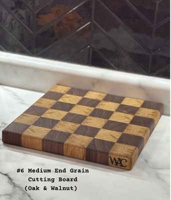 Medium End Grain Cutting Board, Wooden Archer Creations