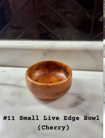 Small Live Edge Bowl (Cherry), Wooden Archer Designs