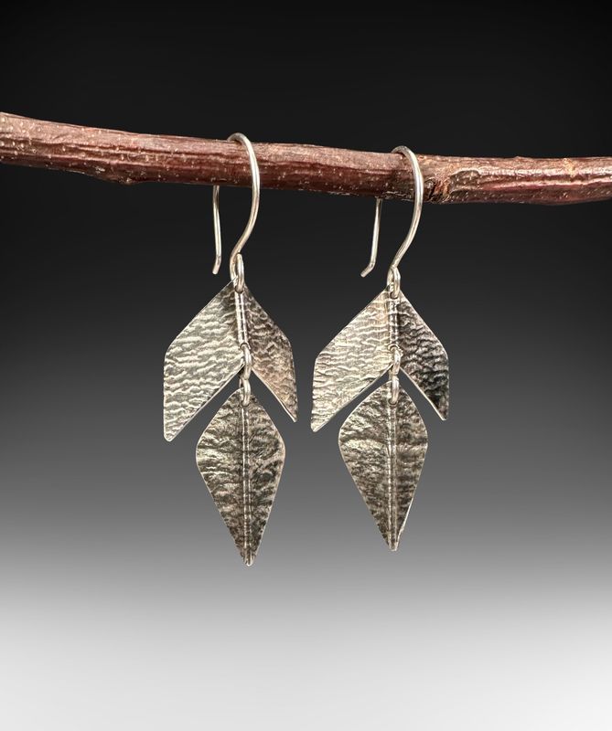 Sterling Silver Petal Drops