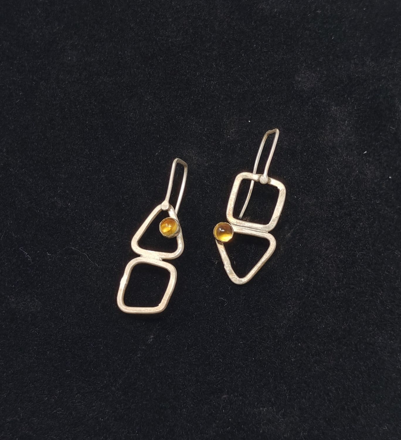 Trip Square Drop Citrine Triangle/Square