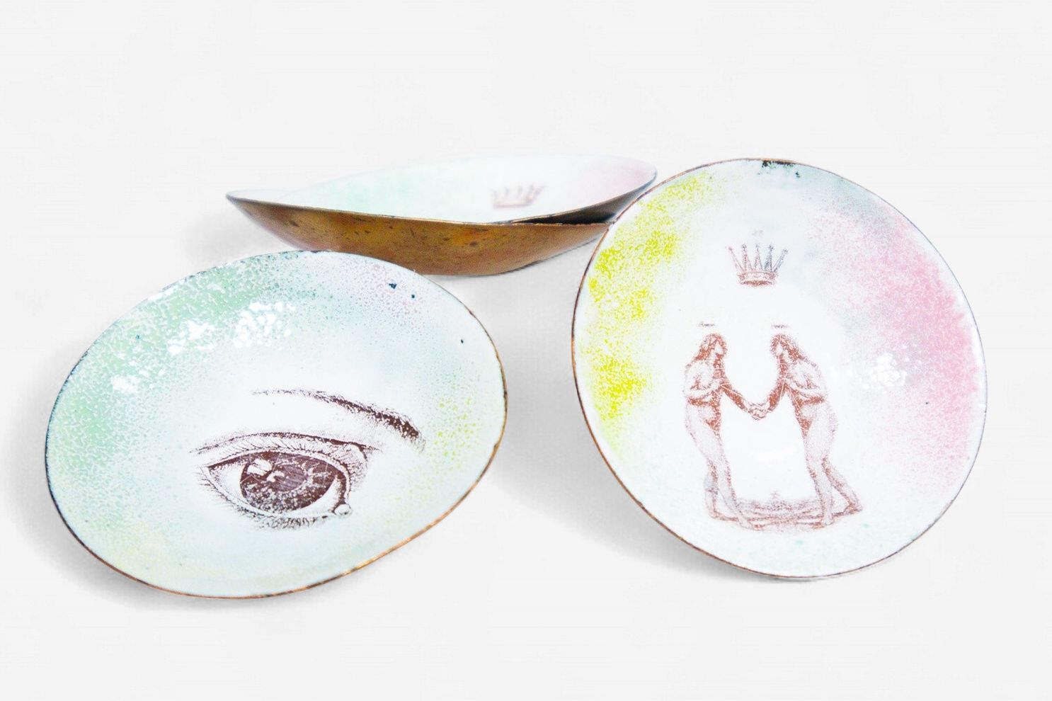 Copper Enamel Dishes-Kelly Draper
