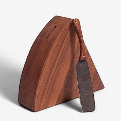 The Cheese Block with Hand-Forged Knife