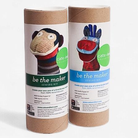 Monkey Puppet DIY Sewing Kit- Cate and Levi