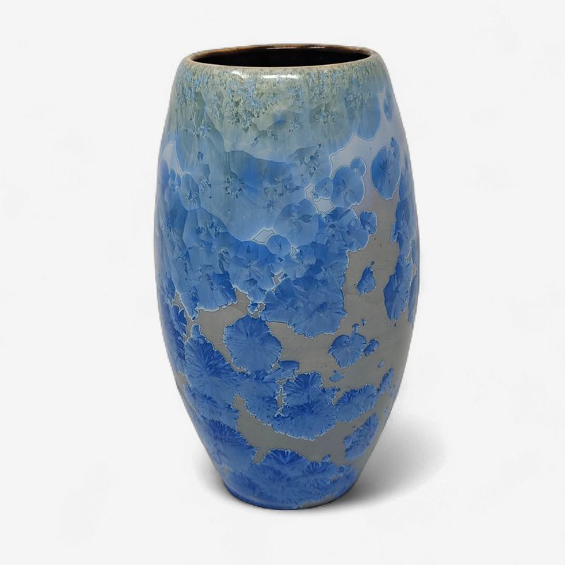 Lt. Cobalt Egg Vase-Brooks Bouwkamp