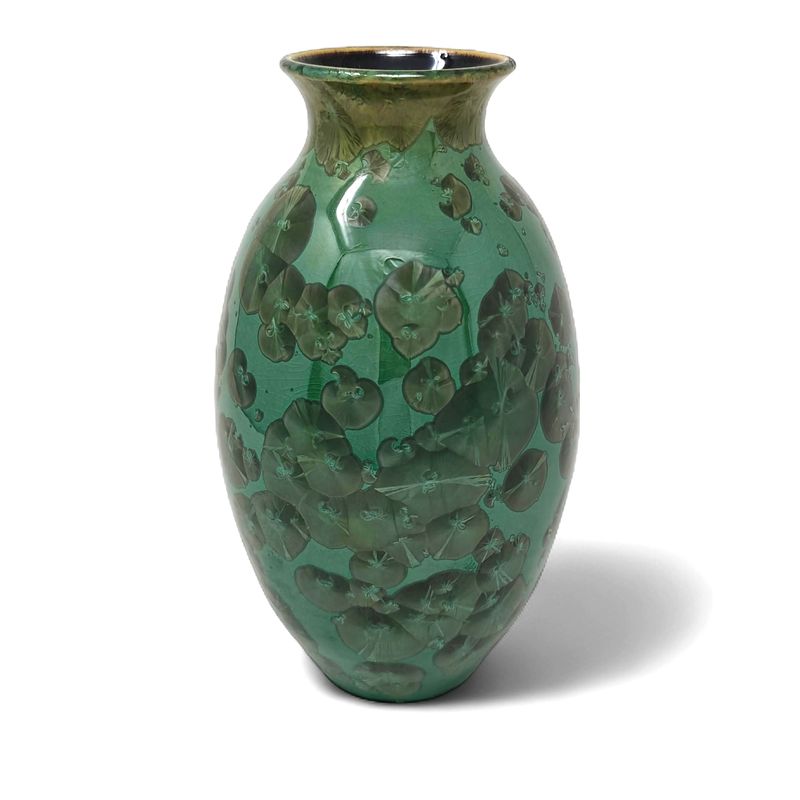 Emerald Green Vase-Brooks Bouwkamp