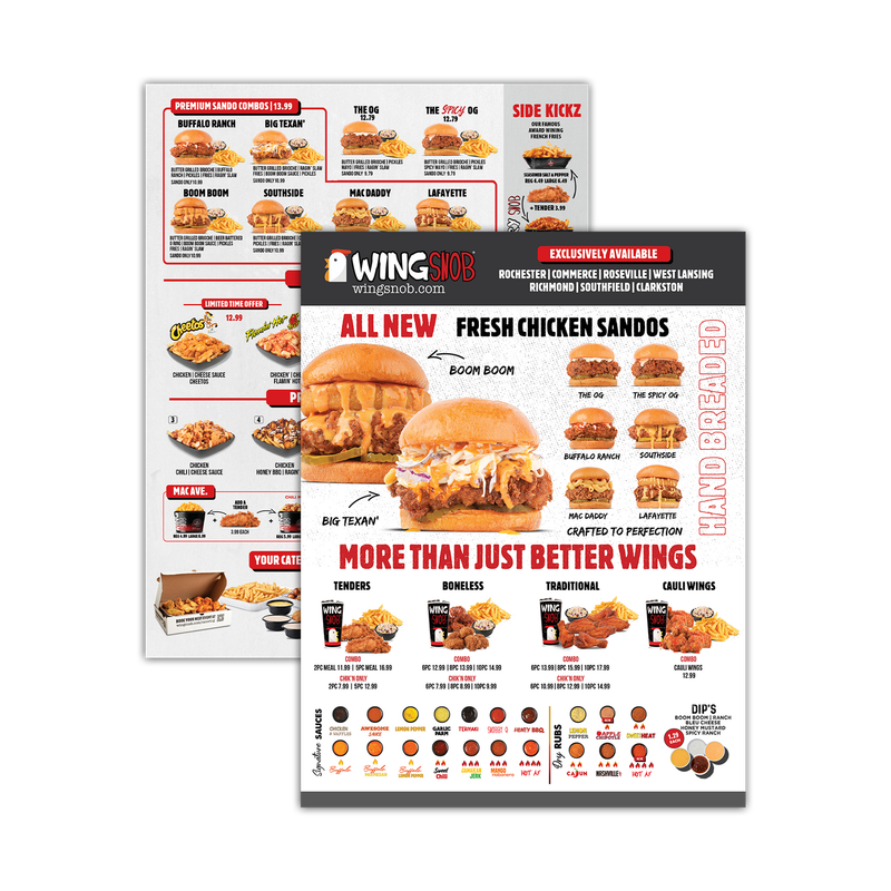 Store Menu Flyers