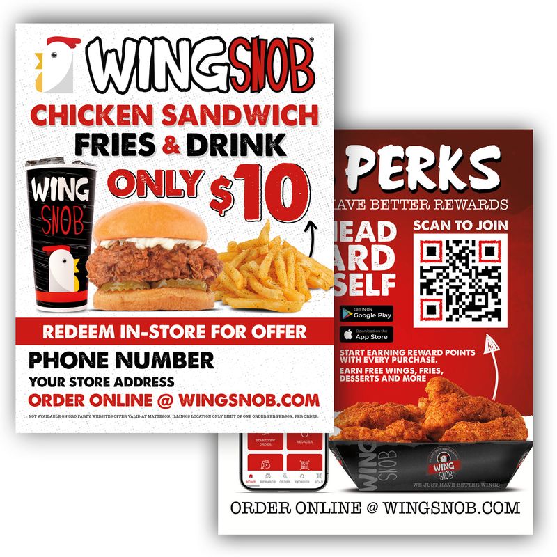 Chicken Sandwich Combo Promo Card