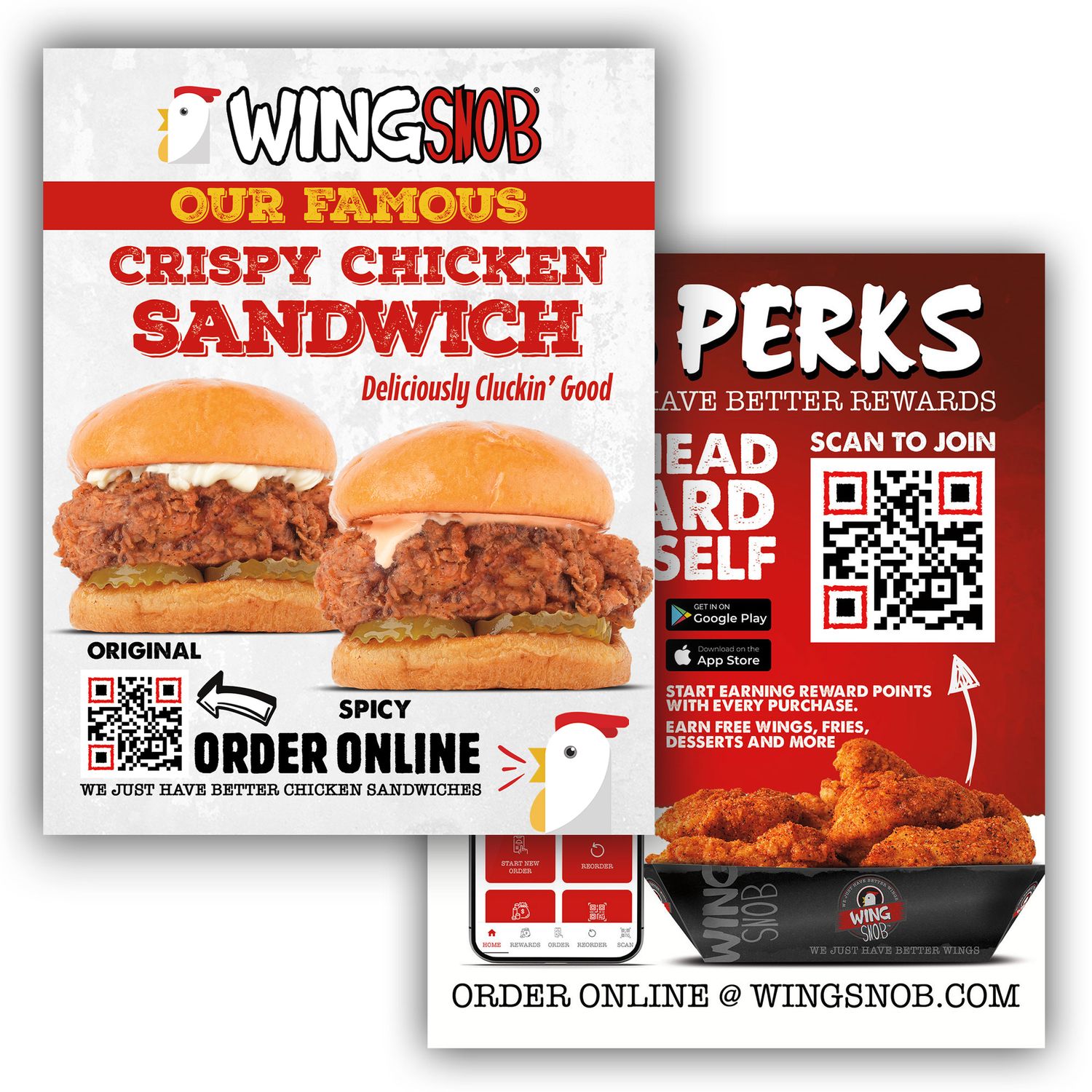 Famous Chicken Sandwich Promo Card