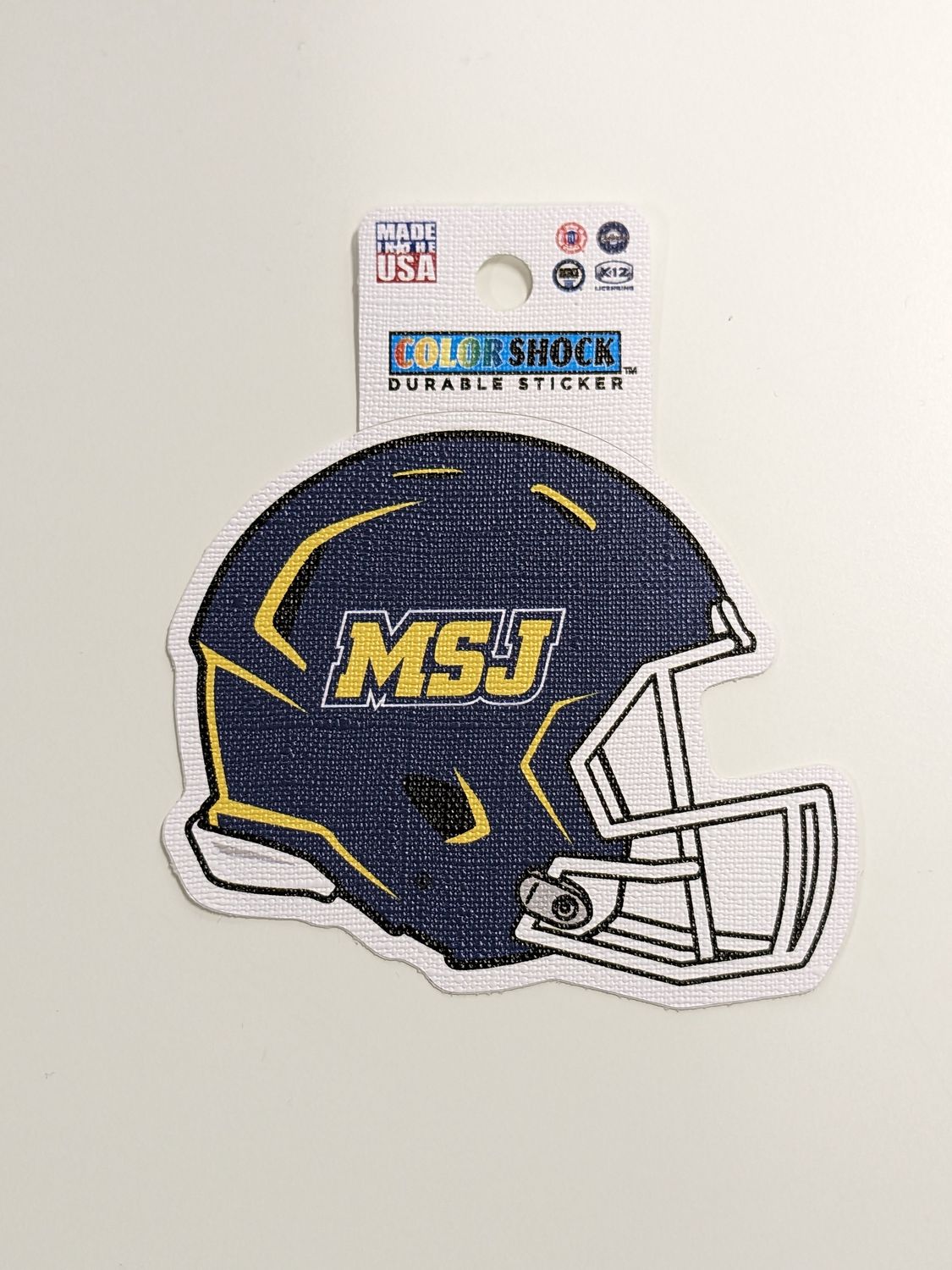 Sticker MSJ Football Helmet