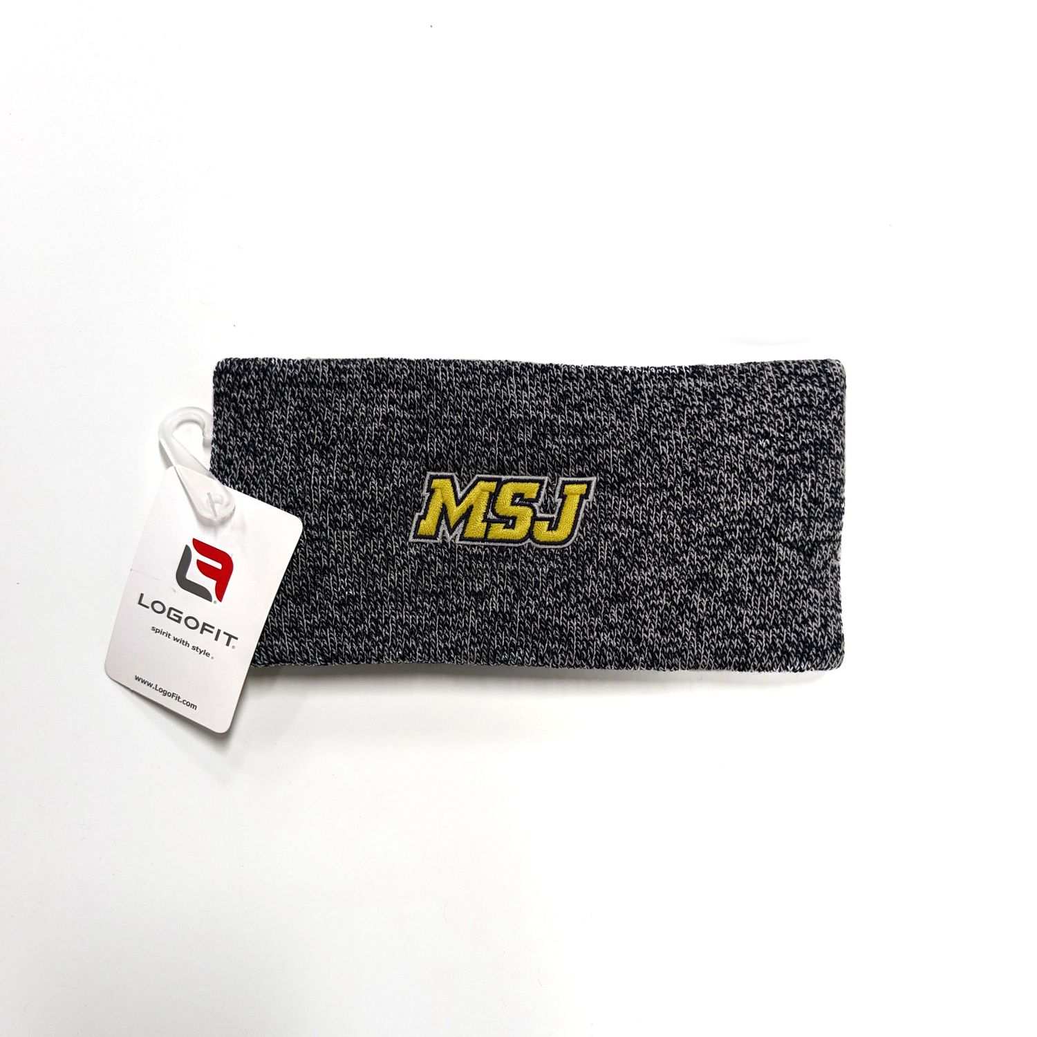 MSJ Navy Knit Sport Logo Earband