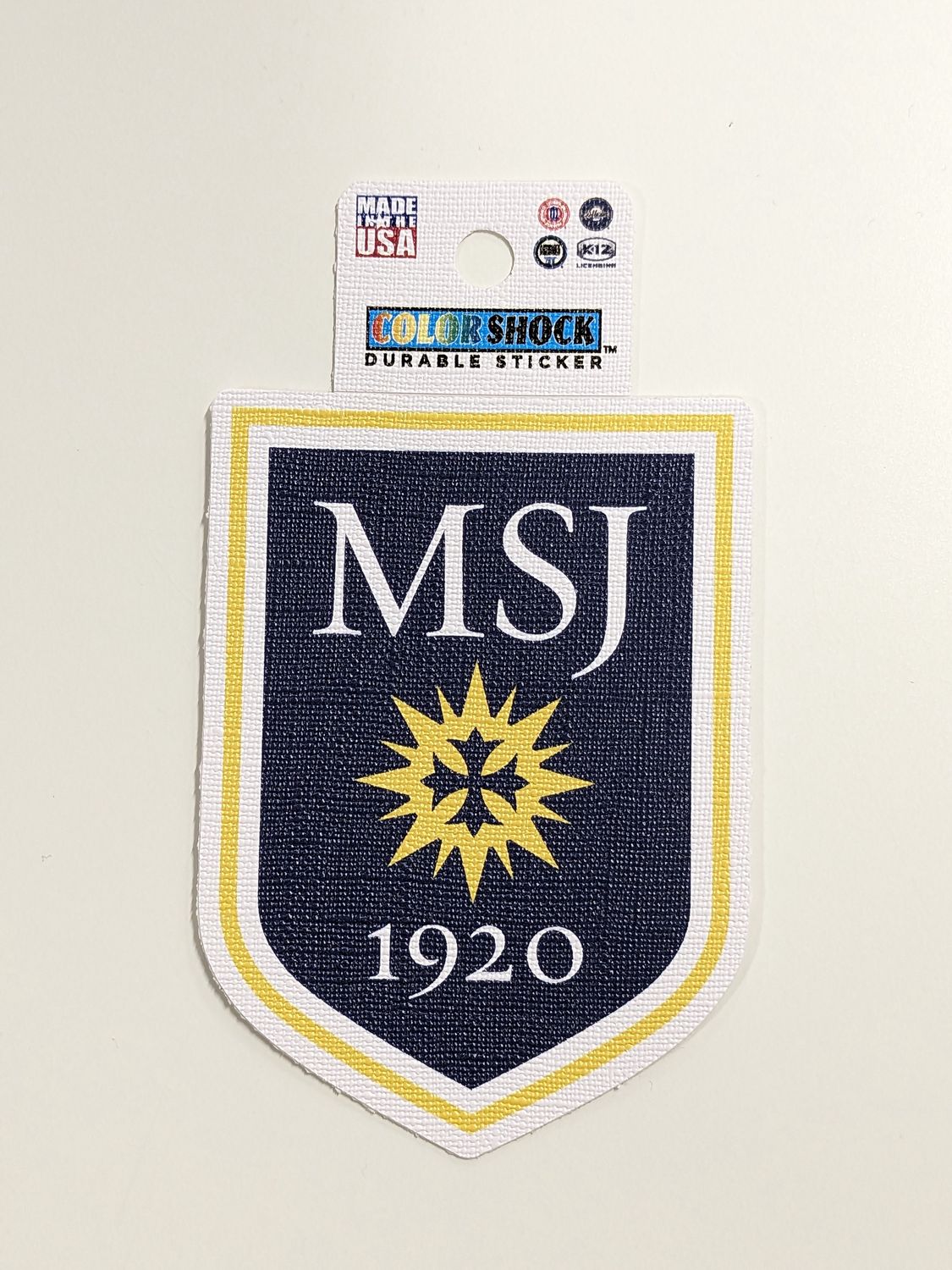 Sticker MSJ Crest 1920