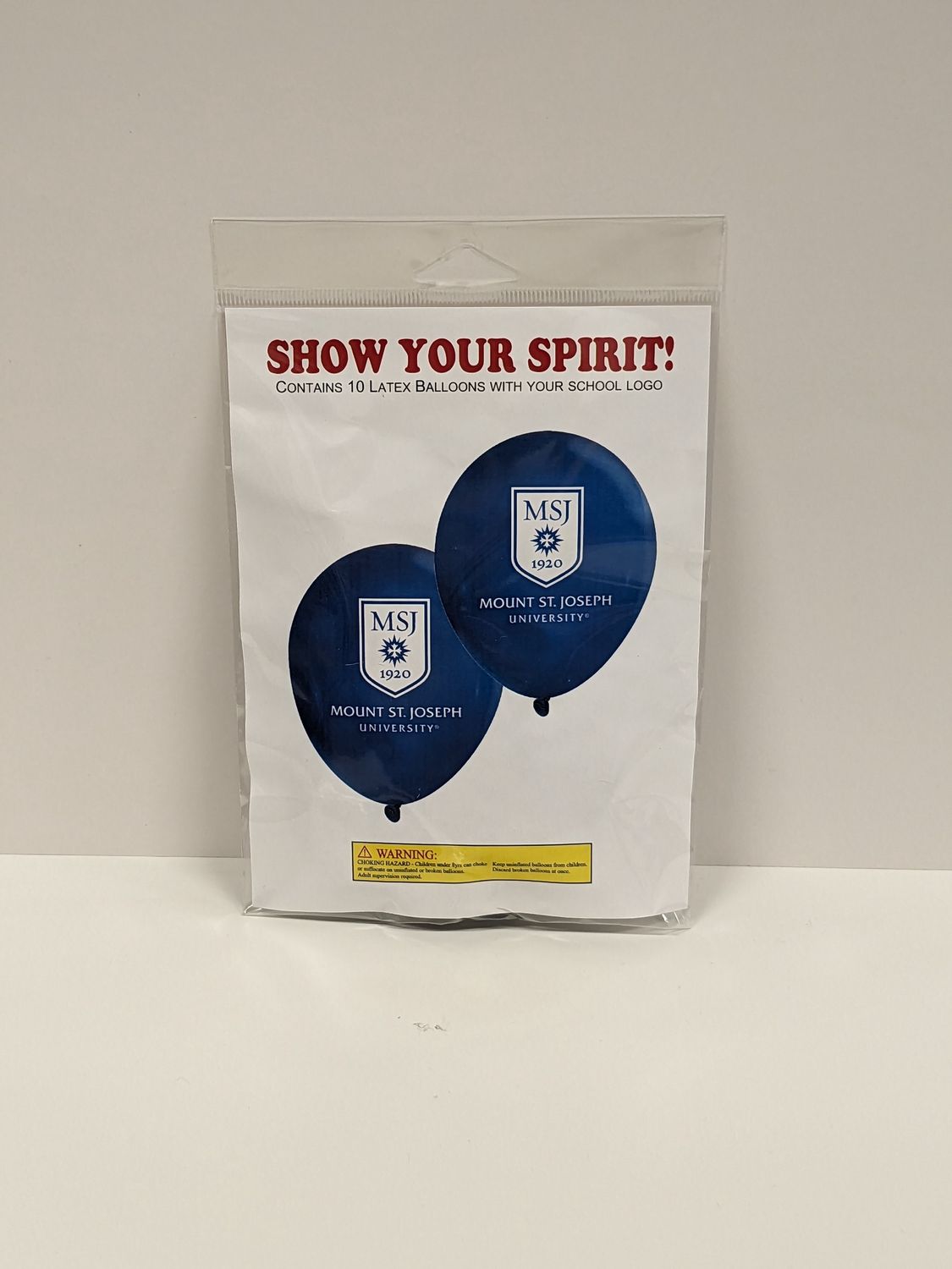 Balloons Navy 9&quot; with Mount St. Joseph University Shield