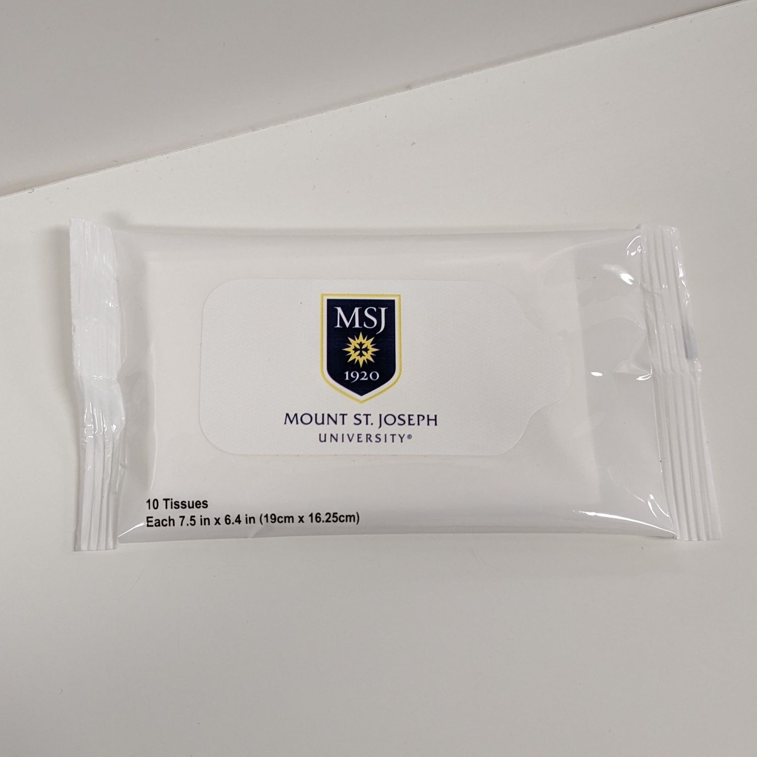 Facial tissues, MSJ crest - pack of 10