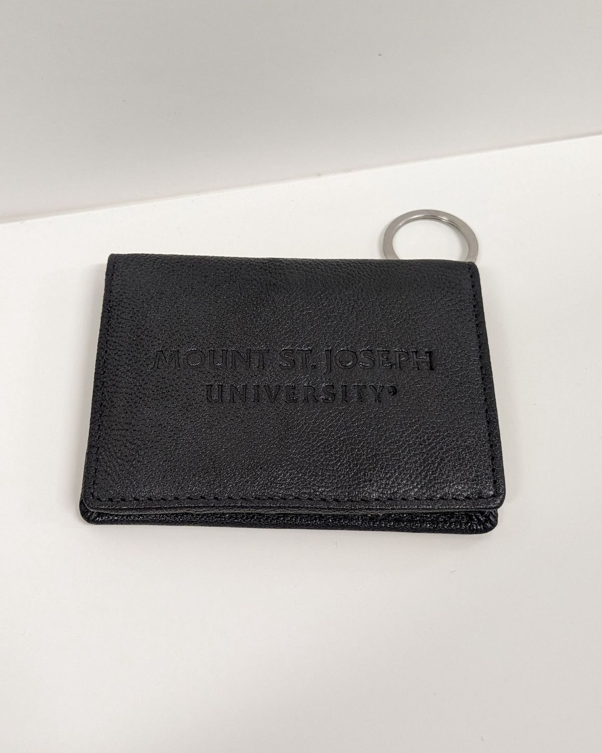 ID Holder MSJ Navy Velcro Nappa Leather