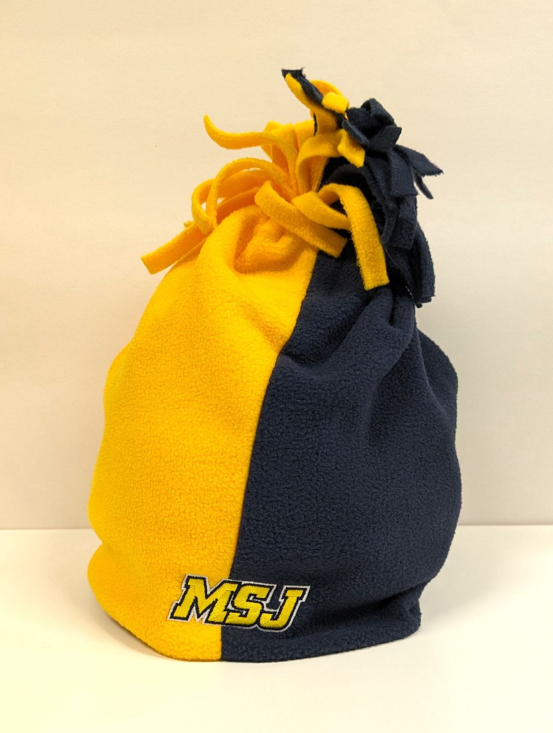 *Clearance Two-tone Toddler Hat with Noodles Pom