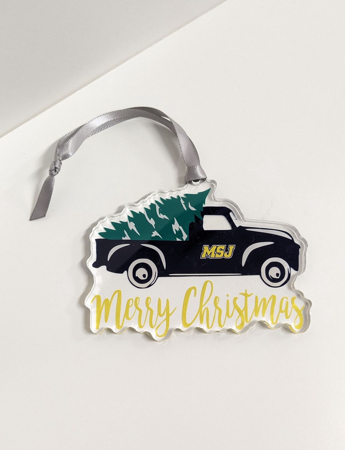 Ornament MSJ Truck and Christmas Tree
