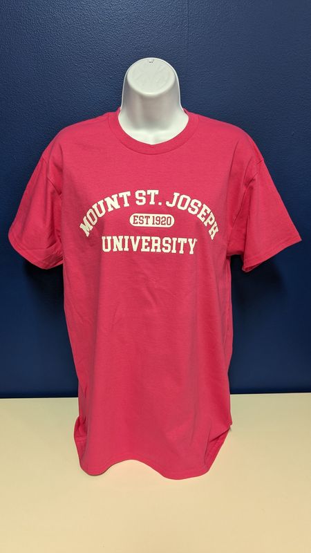 Hot Pink Mount St. Joseph University 1920 T-Shirt