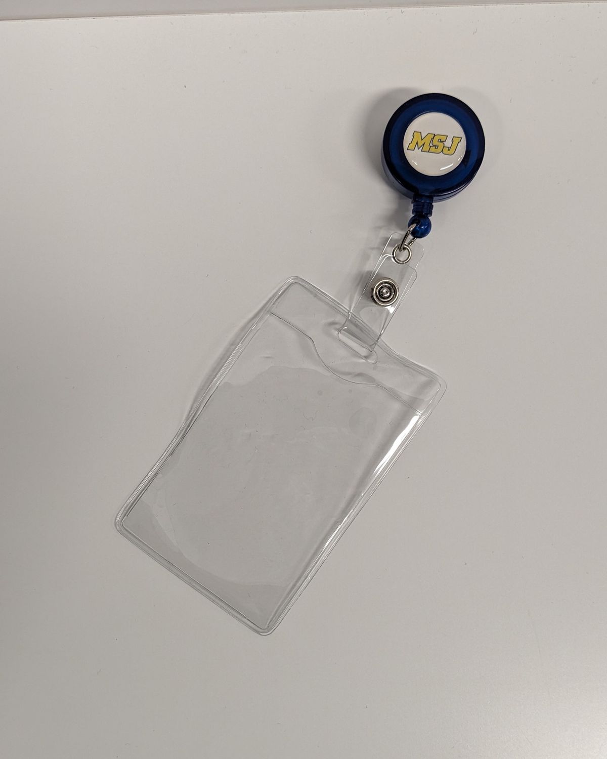 Translucent Retractable MSJ ID Holder Navy