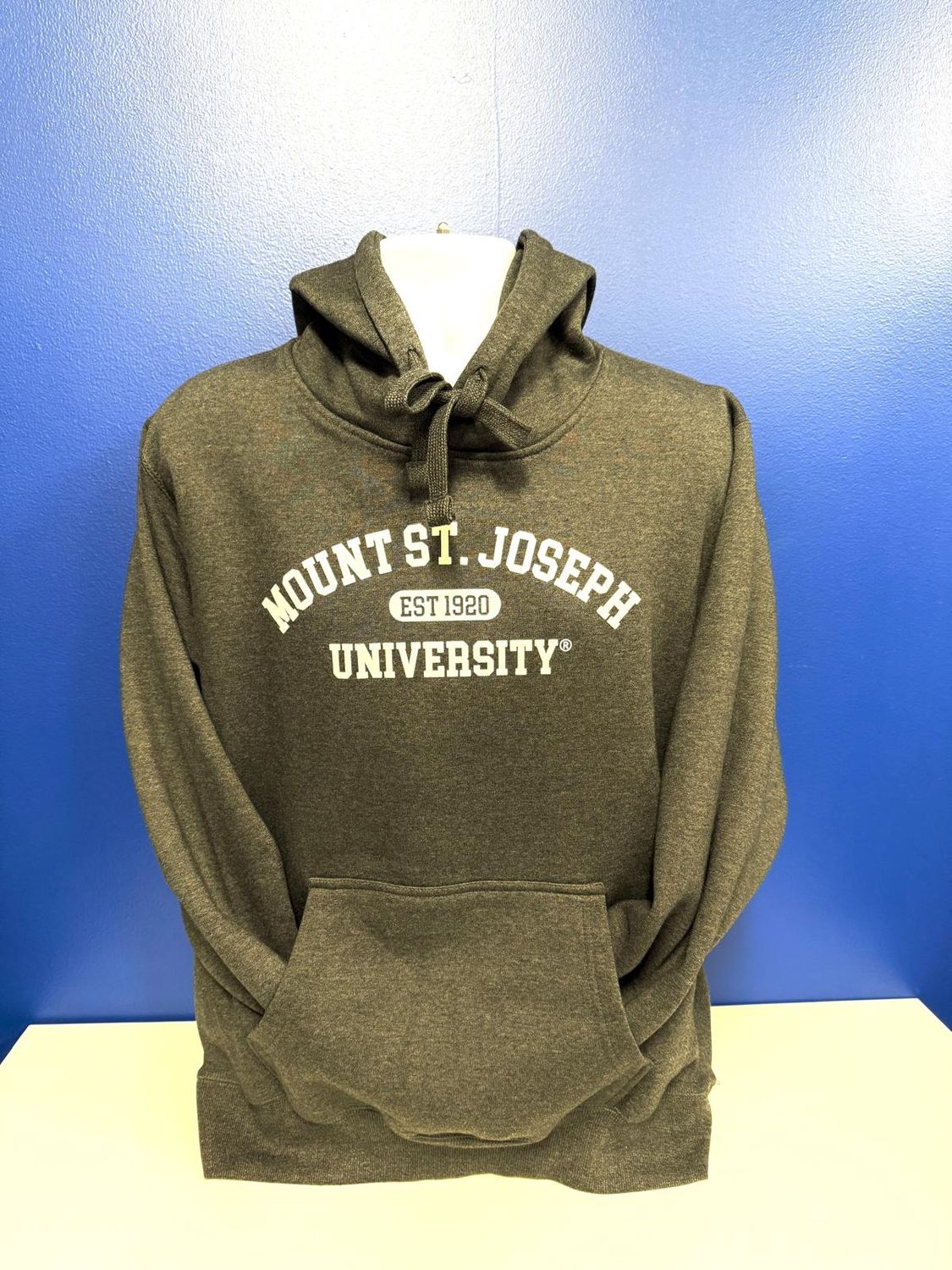 Justus Hoodie Heather Charcoal Mount St. Joseph University Est 1920