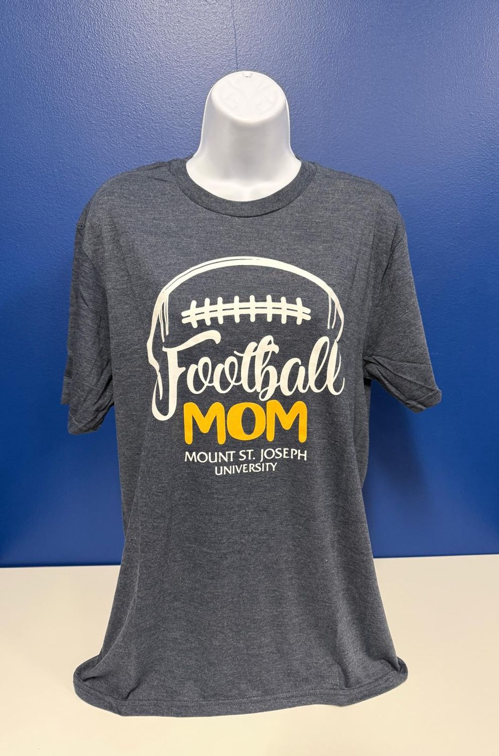 Football Mom Navy Frost T-Shirt