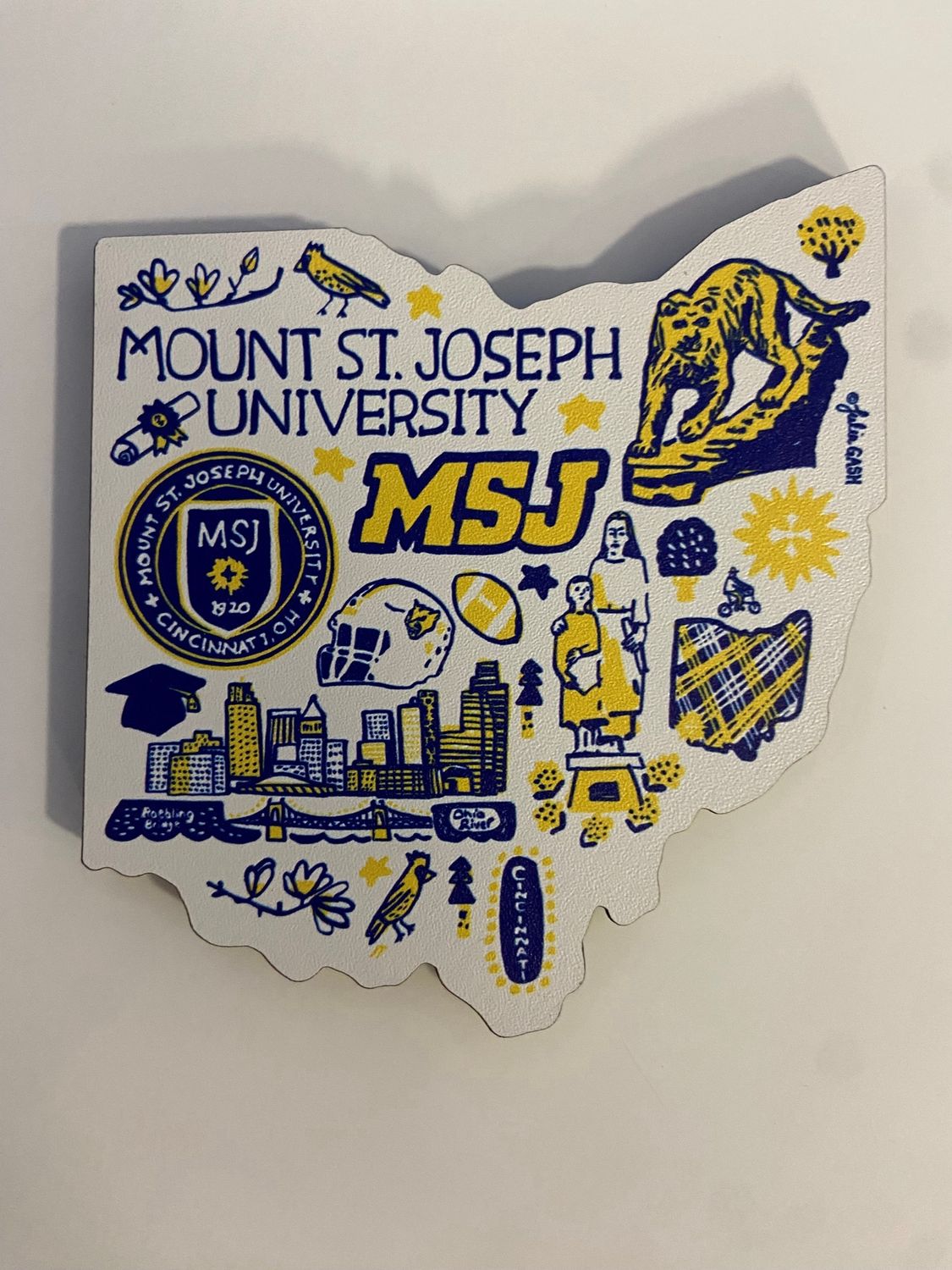 Julia Gash - Recycled Wood Magnet