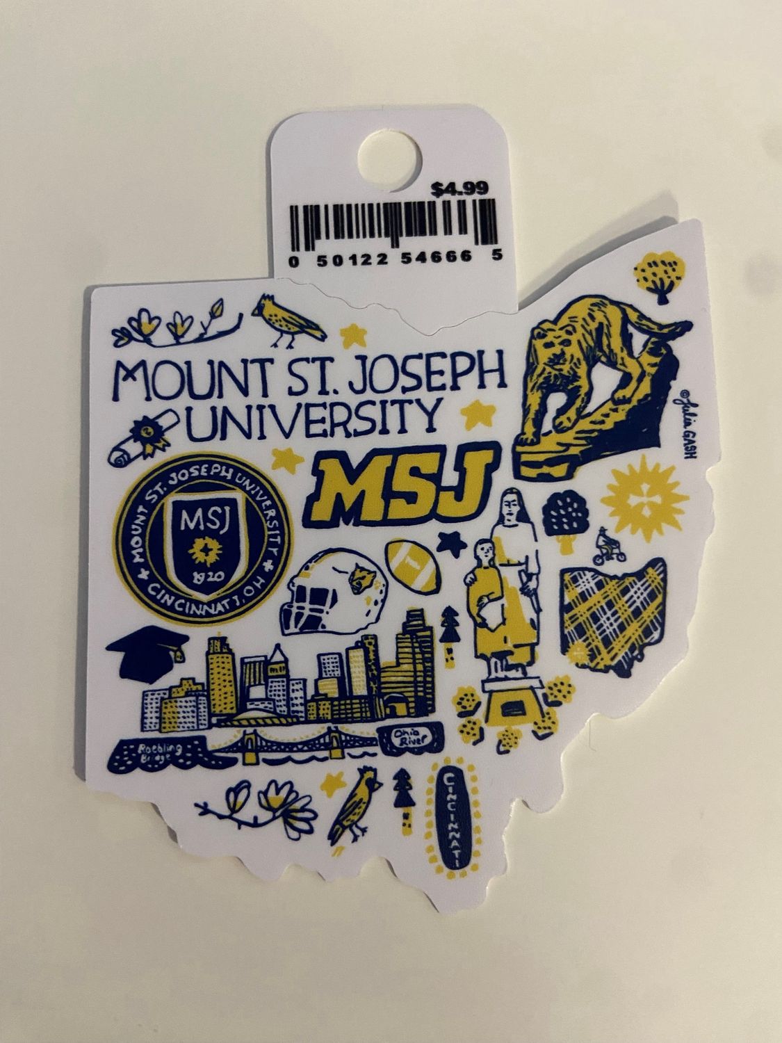Julia Gash - State of Ohio Sticker